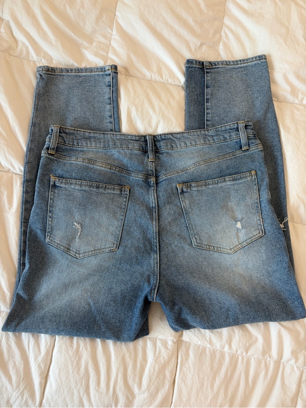Women's High-Rise Slim Fit Light Blue Jeans